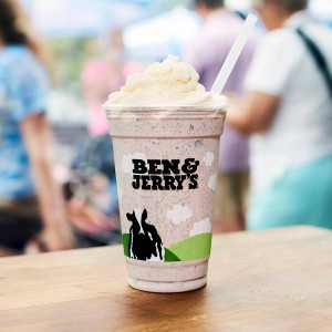 A Mint Cookie Shake from Ben and Jerry's at the Market Shops in Sandestin, Florida