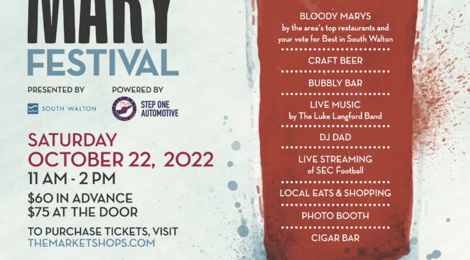 The Market Shops Seventh Annual Bloody Mary Festival Set for October 22, 2022